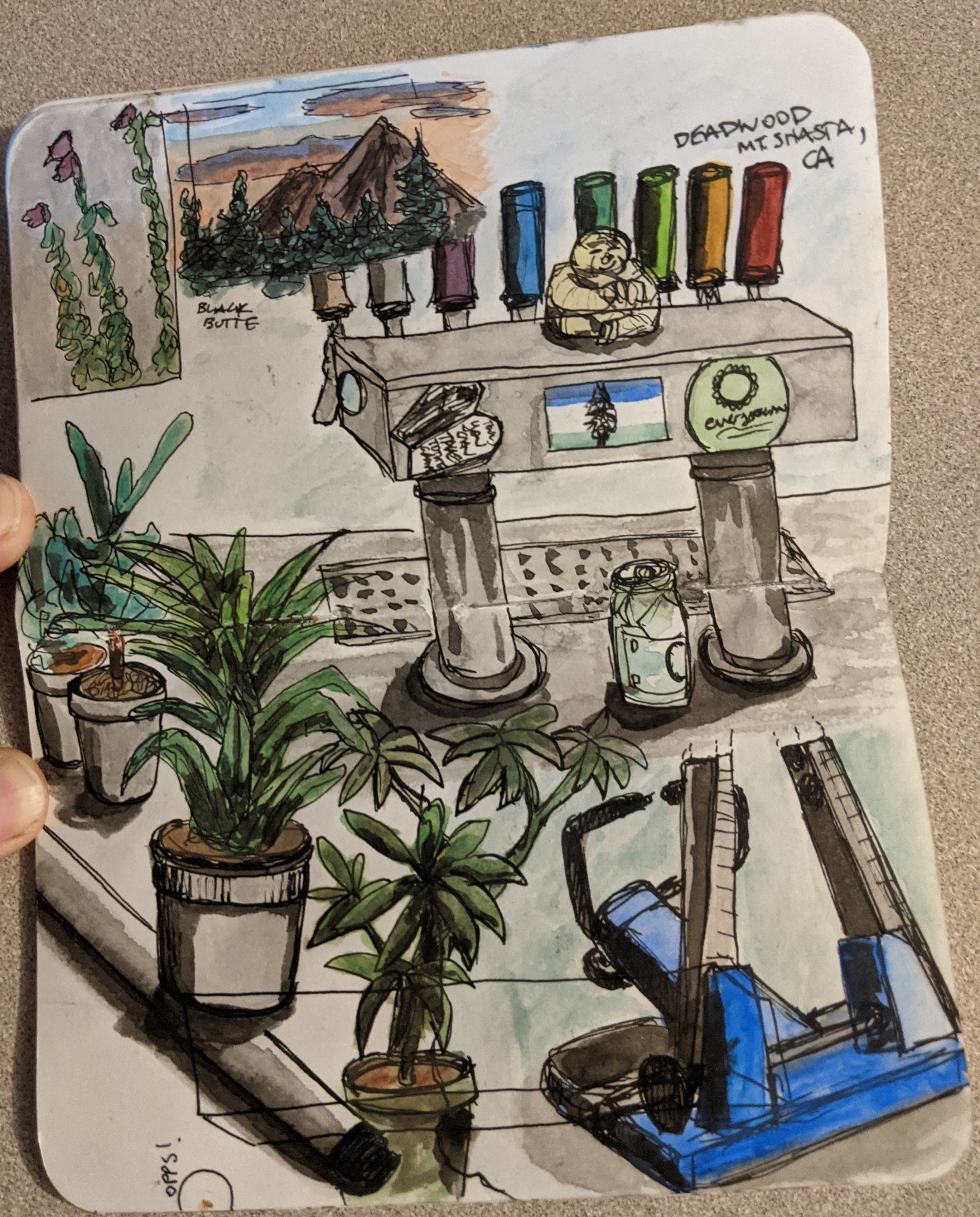 Sketch of the inside of Deadwood Supply Company