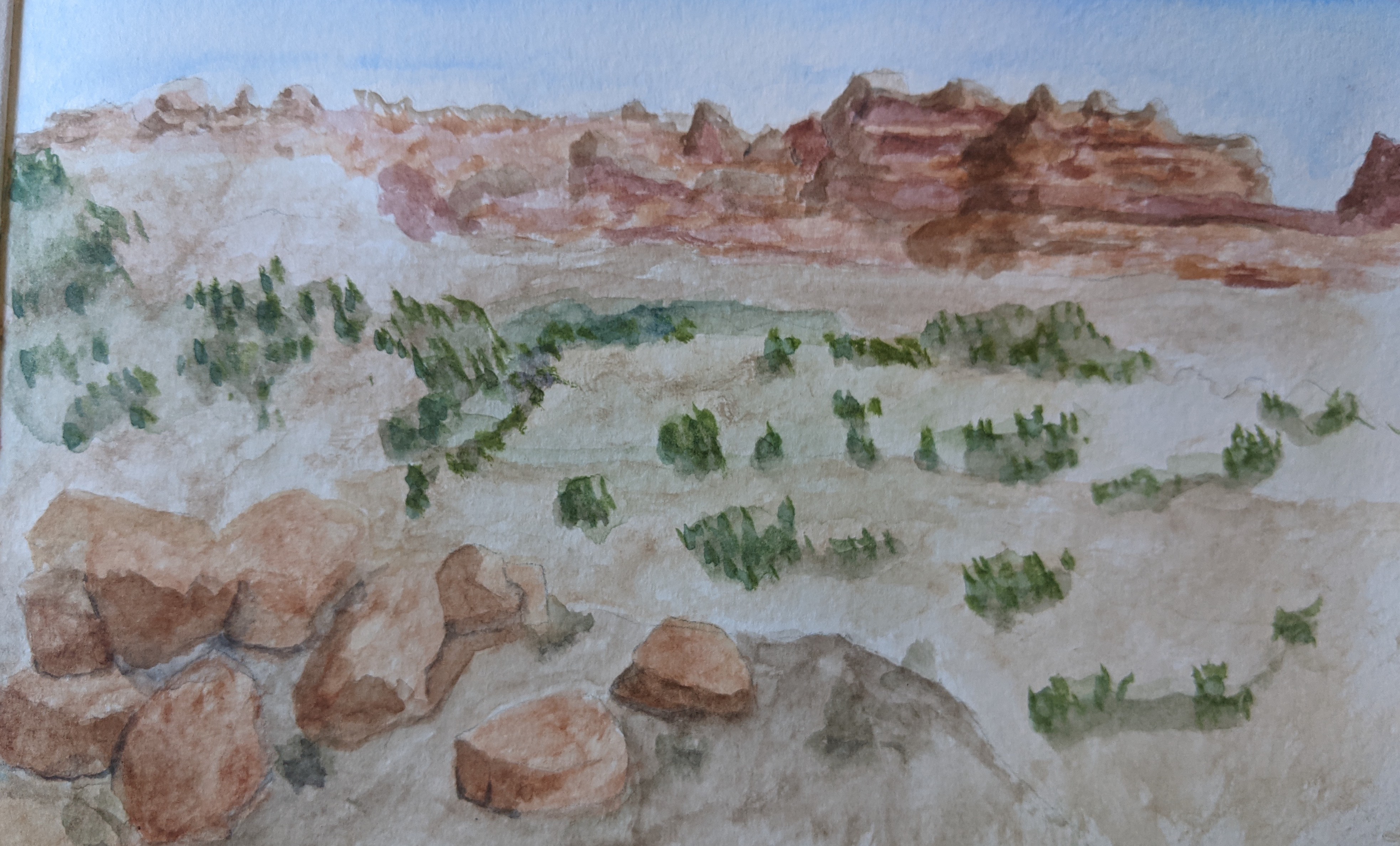 desert landscape painting